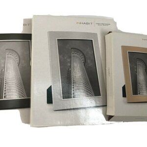 Inhabit Picture Frames 8 X10 /4x6" Blk Gold Silver